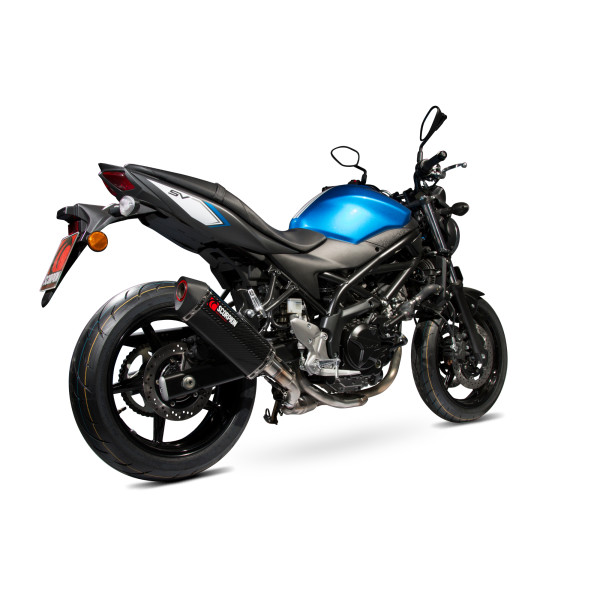 Scorpion Exhaust Suzuki SV650 (2016-2021) / SV650 X, (2018-2021) 2016 - 2021 Serket Parallel Slip-on Carbon Fibre Sleeve